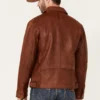 Convoy Rugged Lamb Leather Jacket - Image 4