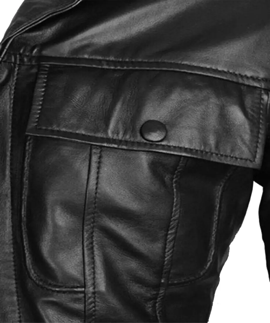 The King of Rock N Roll Elvis Presley Black Jacket - Image 6