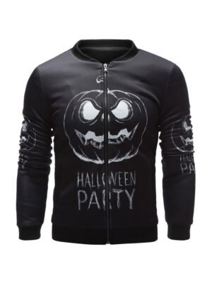 Halloween Party Black Bomber Jacket