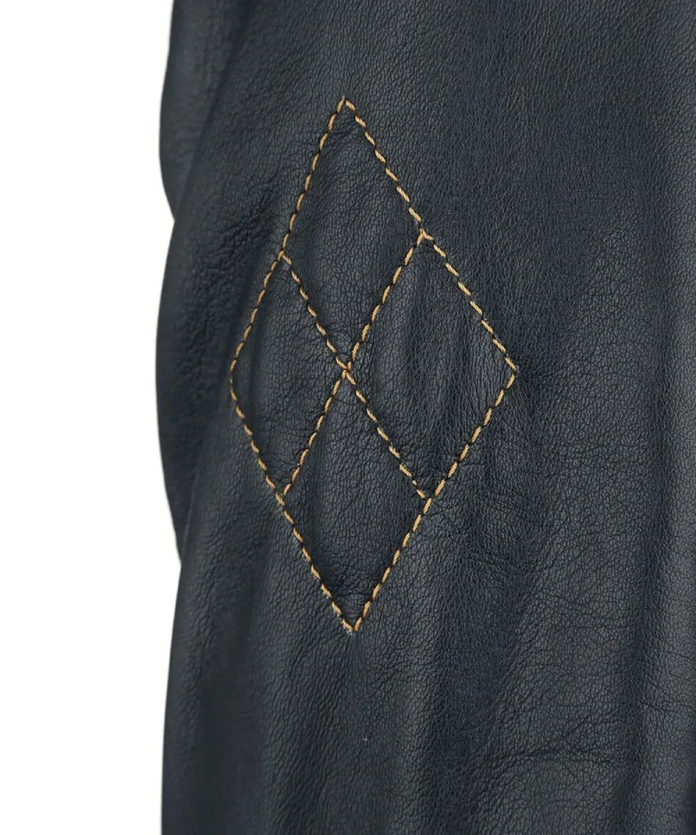 Daddy's Lil' Monster Quilted Leather Jacket - Image 6