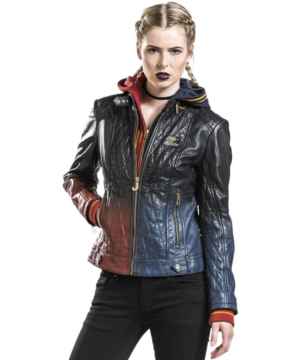Daddy's Lil' Monster Quilted Leather Jacket