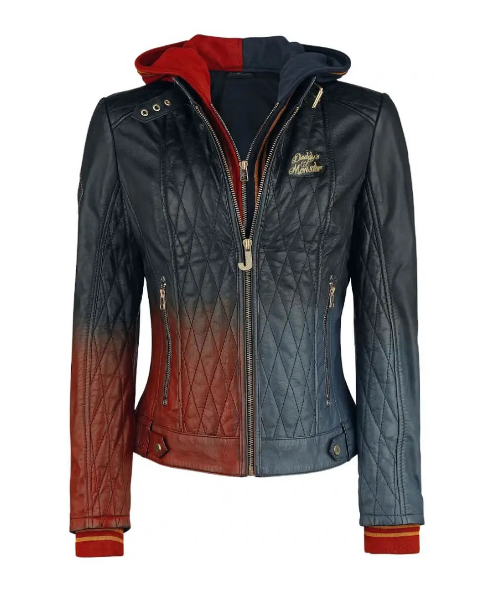Daddy's Lil' Monster Quilted Leather Jacket - Image 3