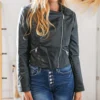 Heartland Jessica Amlee Black Leather Jacket - Image 2