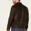 Hector Dark Brown Leather Jacket - Image 4