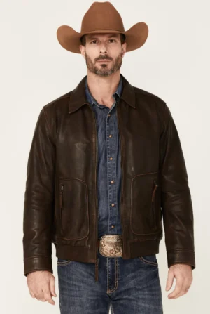 Hector Dark Brown Leather Jacket