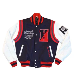 Alternative view of Howard University Motto 2.0 Varsity Jacket