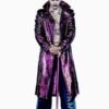 Suicide Squad Jared Leto Joker Purple Trench Coat