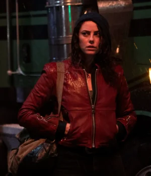 Kaya Scodelario Resident Evil Leather Jacket