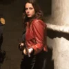 Kaya Scodelario Resident Evil Leather Jacket - Image 6