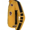 Kill Bill Yellow Biker Leather Jacket - Image 3