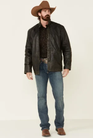 Alternative view of Coffmen Black Lamb Leather Jacket