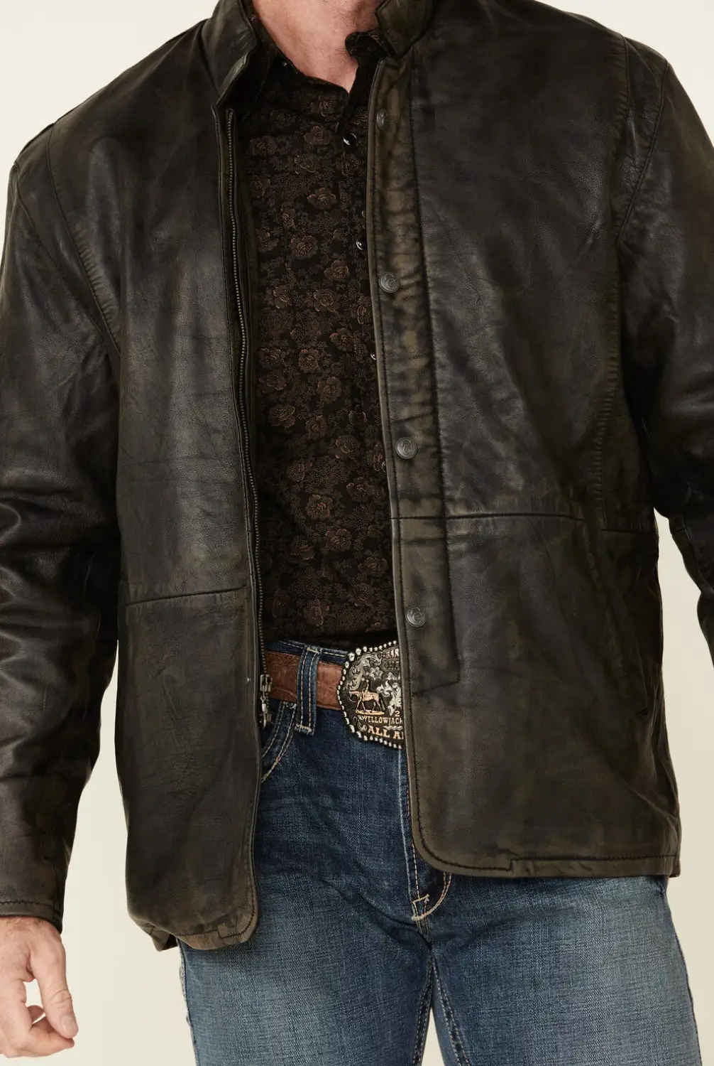Coffmen Black Lamb Leather Jacket - Image 3