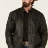 Coffmen Black Lamb Leather Jacket