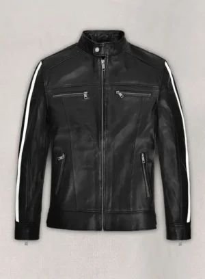 Alternative view of Leon Kennedy Resident Evil: Vendetta Leather Jacket