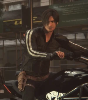 Leon Kennedy Resident Evil: Vendetta Leather Jacket