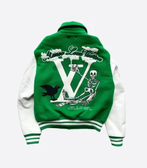 Louis Vuitton Varsity Green and White Jacket