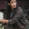 The Walking Dead Season 4 Luciana Galvez Brown Leather Jacket - Image 2