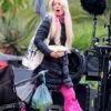 Margot Robbie Barbie Black Puffer Jacket - Image 3