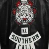 Mayans MC Ezekiel Reyes Black Leather Vest - Image 4