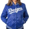 Womens Los Angeles Dodgers 1980s Vintage Style Bomber Jacket