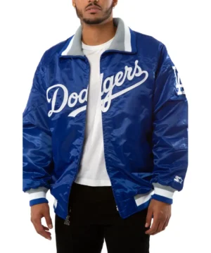 Mens Los Angeles Dodgers Vintage 1980s Blue Jacket