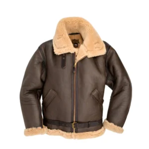 Alternative view of Mens R.A.F Shearling Sheepskin Bomber Jacket