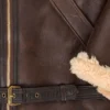 Mens R.A.F Shearling Sheepskin Bomber Jacket - Image 4