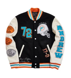 Miami Dolphins Letterman Varsity Jacket