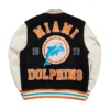 Miami Dolphins Letterman Varsity Jacket - Image 2