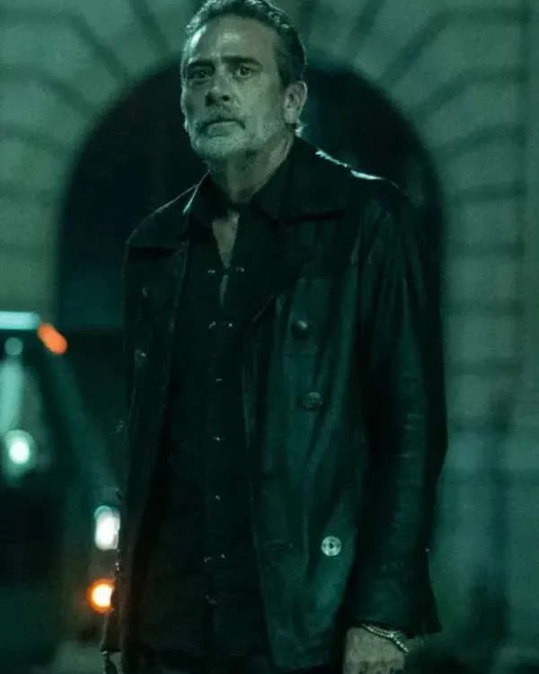 The Walking Dead Dead City Jeffrey Dean Morgan Black Leather Jacket - Image 2