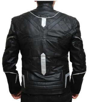 Alternative view of Black Panther Black Leather Jacket