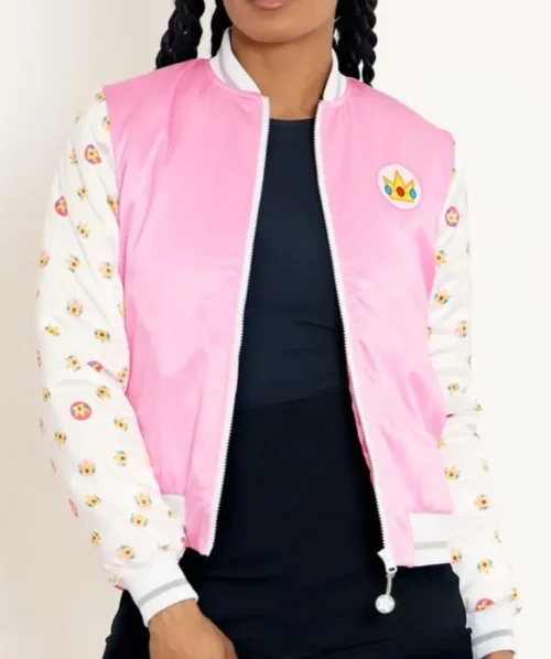 Alternative view of Princess Peach Shiny Bomber Jacket
