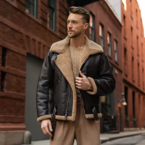 RAF Fighter Weight Shearling Sheepskin Bomber Jacket
