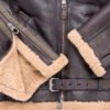 RAF Fighter Weight Shearling Sheepskin Bomber Jacket - Image 6