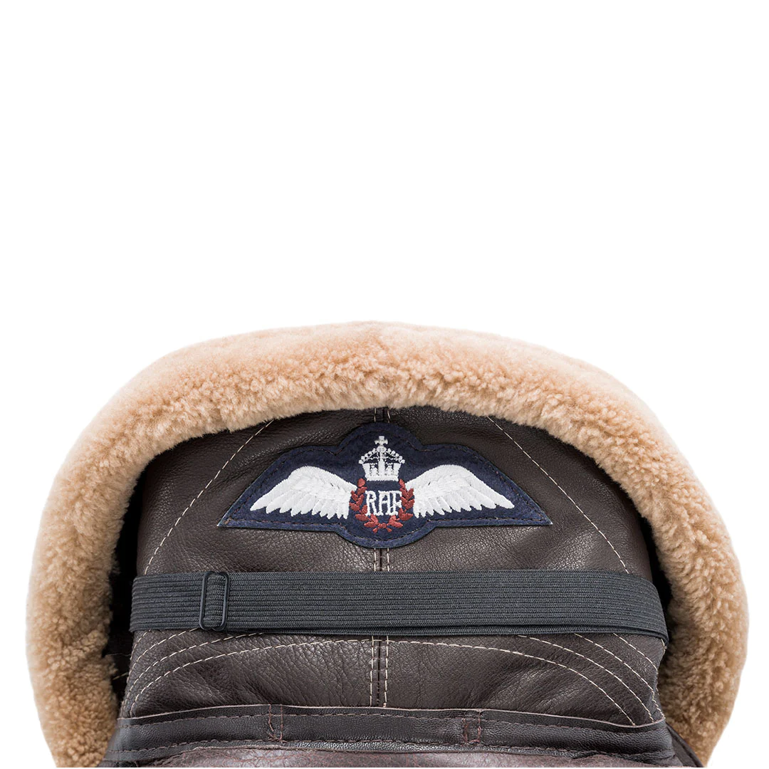 RAF Fighter Weight Shearling Sheepskin Bomber Jacket - Image 7