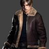 Resident Evil 4 Leon S Kennedy Leather Jacket For Sale