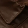 Resident Evil 6 Leon Kennedy Brown Leather Jacket - Image 3