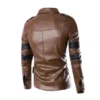 Resident Evil 6 Leon Kennedy Brown Leather Jacket - Image 2