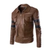 Resident Evil 6 Leon Kennedy Brown Leather Jacket