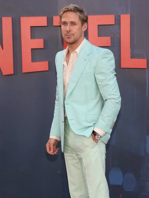 Alternative view of Ryan Gosling Barbie Blue Blazer