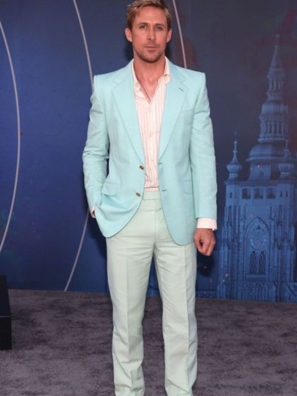 Ryan Gosling Barbie Blue Blazer - Image 4