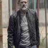 The Walking Dead Season 9 Negan Black Leather Jacket