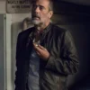 The Walking Dead Season 9 Negan Black Leather Jacket - Image 2