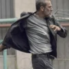 The Walking Dead Season 9 Negan Black Leather Jacket - Image 3
