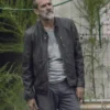 The Walking Dead Season 9 Negan Black Leather Jacket - Image 4