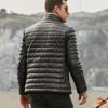 Seattle Men's Flavor Leather Puffer Jacket with Fur collar - Image 6