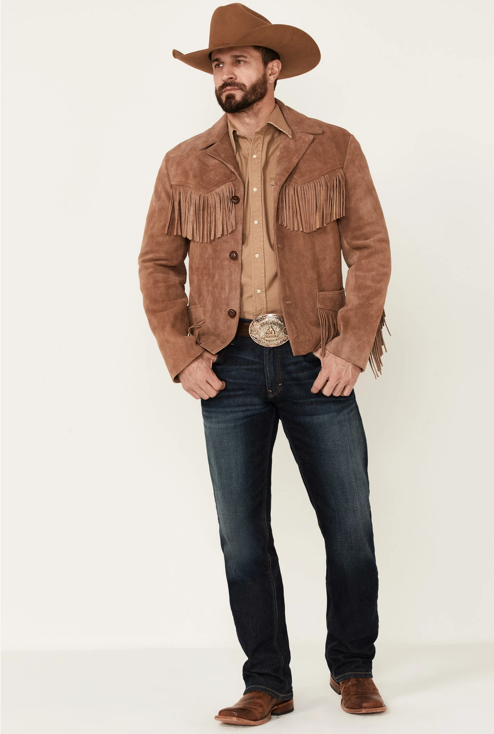 The Giant Fringe Suede Leather Jacket - Image 2