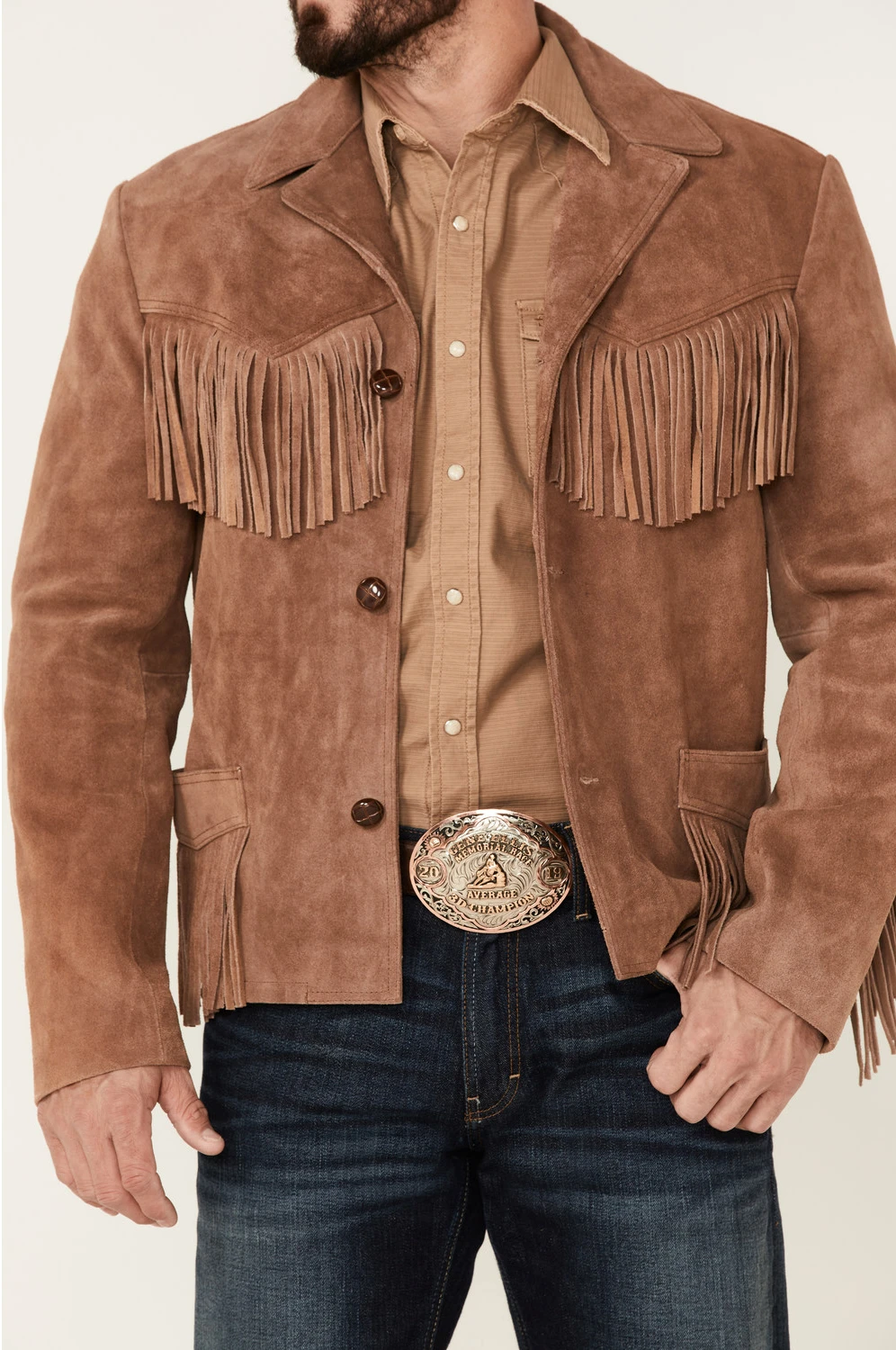 The Giant Fringe Suede Leather Jacket - Image 3