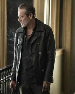The Walking Dead Dead City Jeffrey Dean Morgan Black Leather Jacket