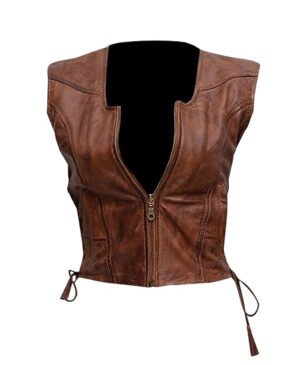 Alternative view of Women's The Walking Dead Michonne Leather Vest